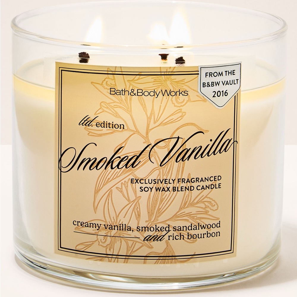 Smoked Vanilla Bath and Body works Candle